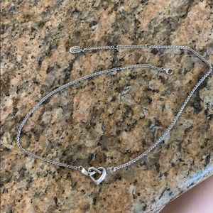 James Avery heart knot necklace